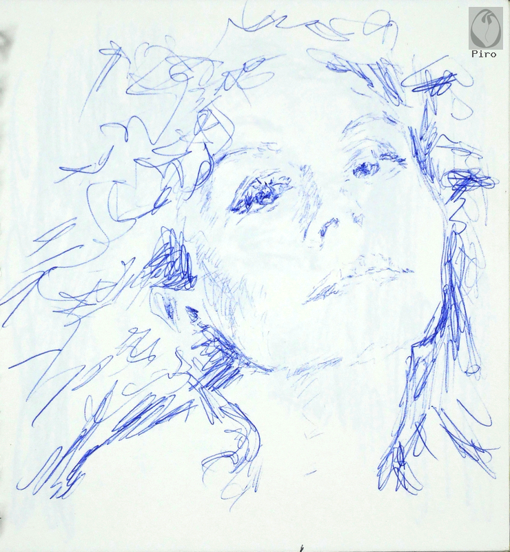 drawing - disegno al tratto di Piro